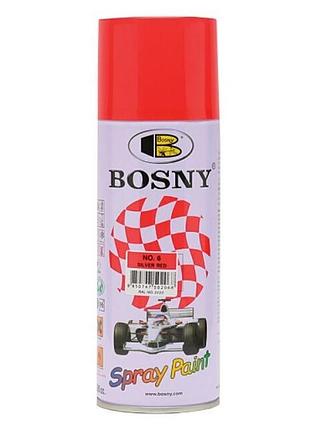Акриловая аэрозольная краска bosny красный 400мл
