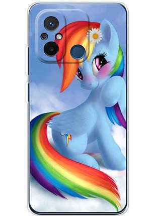 Чохол силіконовий з картинкою на xiaomi redmi 12c (літл поні, my little pony)