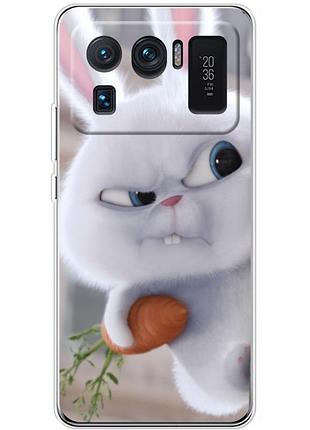 Чохол силіконовий з картинкою на xiaomi mi 11 ultra (кролик сніжок)