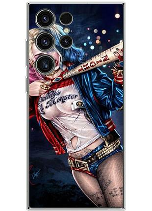Чехол силиконовый с картинкой на samsung galaxy s23 ultra (s918) (харли квинн, harley quinn)