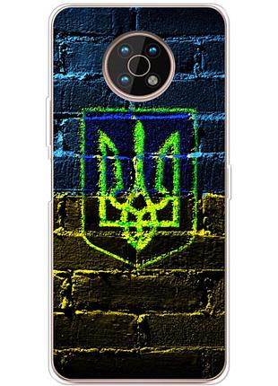 Чехол силиконовый с картинкой на nokia g50 (патриотический, герб украины)