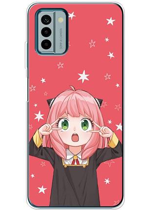 Чехол силиконовый с картинкой на nokia g22 (аниме, anime)