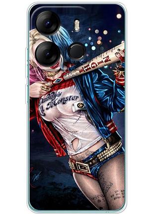 Чохол силіконовий з картинкою на tecno spark go 2023 (харли квинн, harley quinn)