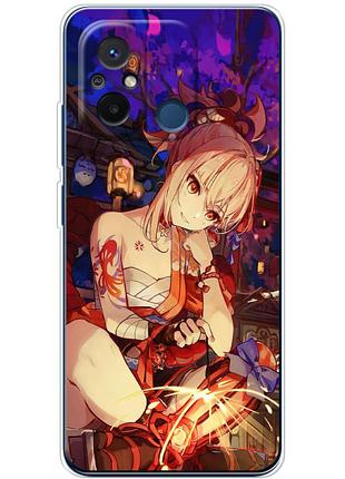 Чохол силіконовий з картинкою на xiaomi redmi 12c (аніме, anime)