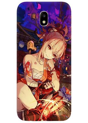 Чехол силиконовый с картинкой на samsung galaxy j7 2017 (j730) (аниме, anime)