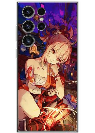 Чохол силіконовий з картинкою на samsung galaxy s23 ultra (s918) (аніме, anime)