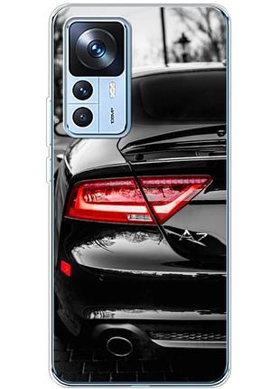 Чохол силіконовий з картинкою на xiaomi 12t pro (машина, audi a7)