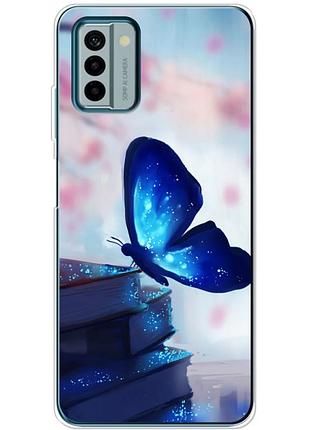 Чехол силиконовый с картинкой на nokia g22 (бабочка)