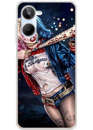 Чехол силиконовый с картинкой на realme 10 4g (харли квинн, harley quinn)