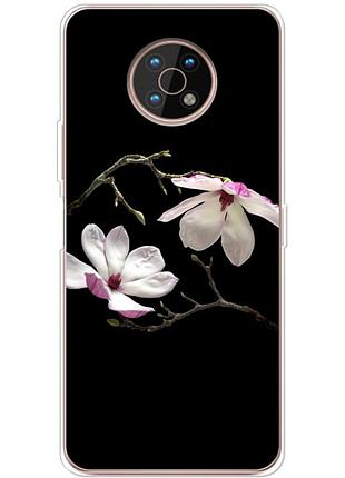 Чехол силиконовый с картинкой на nokia g50 (цветок, монголия)