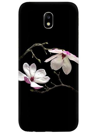 Чехол силиконовый с картинкой на samsung galaxy j7 2017 (j730) (цветок, монголия)