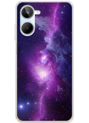 Чехол силиконовый с картинкой на realme 10 4g (космос)