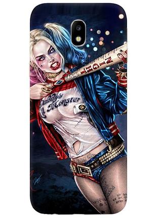 Чехол силиконовый с картинкой на samsung galaxy j7 2017 (j730) (харли квинн, harley quinn)