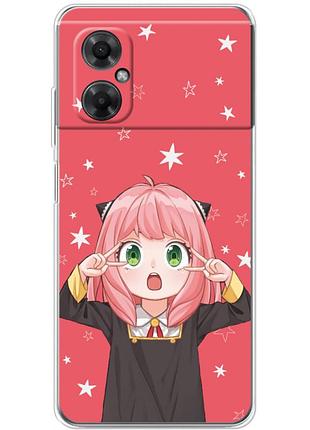 Чехол силиконовый с картинкой на xiaomi redmi note 11r (аниме, anime)