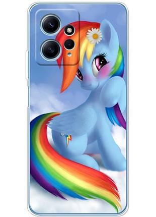 Чехол силиконовый с картинкой на xiaomi redmi note 12 4g (литл пони, my little pony)