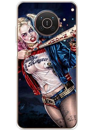 Чехол силиконовый с картинкой на nokia x10 (харли квинн, harley quinn)