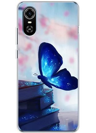 Чохол силіконовий з картинкою на zte blade a31 plus (метелик)