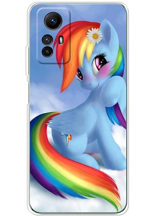 Чехол силиконовый с картинкой на xiaomi redmi note 12s (литл пони, my little pony)