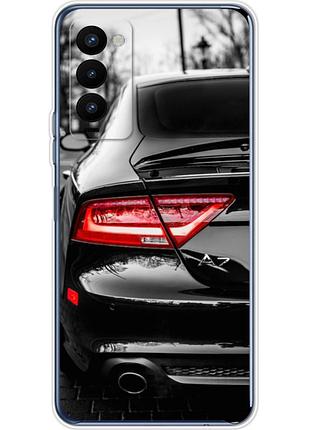 Чохол силіконовий з картинкою на tecno camon 18p (машина, audi a7)