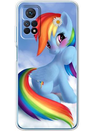 Чохол силіконовий з картинкою на xiaomi redmi note 12 pro 4g (літл поні, my little pony)
