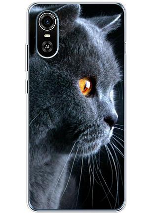 Чехол силиконовый с картинкой на zte blade a31 plus (британский кот)