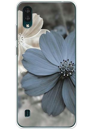 Чехол силиконовый с картинкой на zte blade a51 lite (цветок гербера)