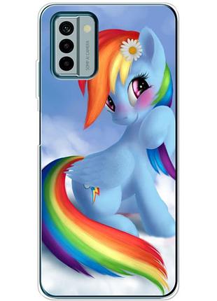 Чехол силиконовый с картинкой на nokia g22 (литл пони, my little pony)