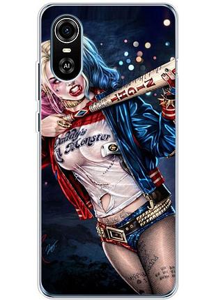 Чехол силиконовый с картинкой на zte blade a31 plus (харли квинн, harley quinn)