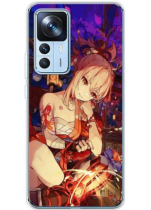 Чохол силіконовий з картинкою на xiaomi 12t pro (аніме, anime)