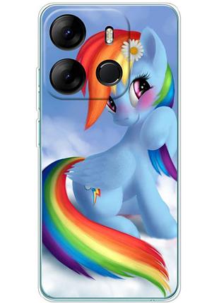 Чохол силіконовий з картинкою на tecno spark go 2023 (літл поні, my little pony)