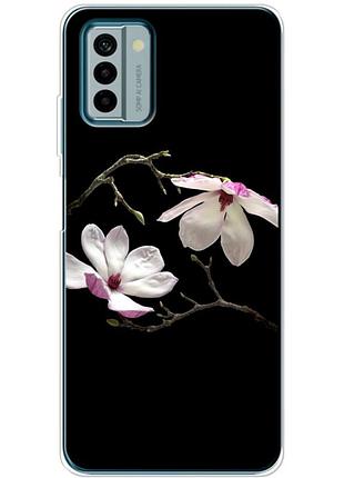 Чехол силиконовый с картинкой на nokia g22 (цветок, монголия)