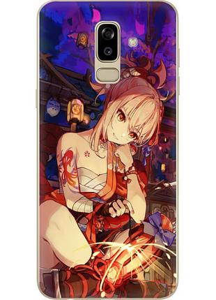 Чохол силіконовий з картинкою на samsung galaxy j8 2018 (j810) (аніме, anime)