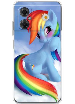 Чохол силіконовий з картинкою на xiaomi redmi note 11r (літл поні, my little pony)