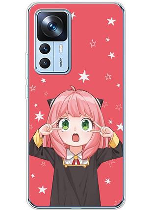 Чохол силіконовий з картинкою на xiaomi 12t (аніме, anime)