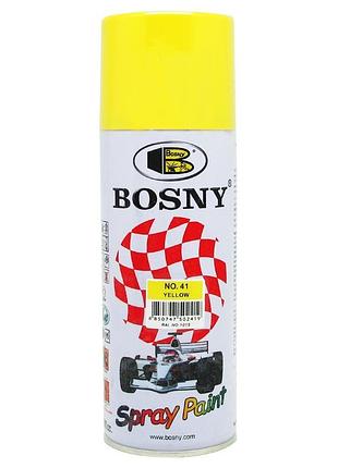 Акриловая аэрозольная краска bosny желтый 400мл