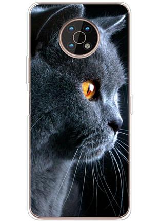 Чехол силиконовый с картинкой на nokia g50 (британский кот)