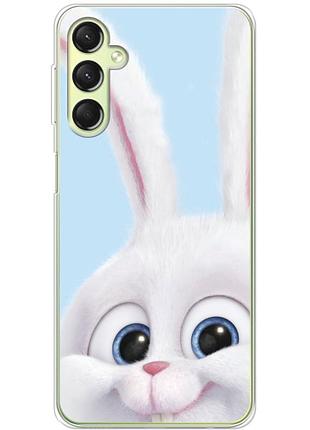 Чохол силіконовий з картинкою на samsung galaxy a24 (a245) (кролик сніжок)