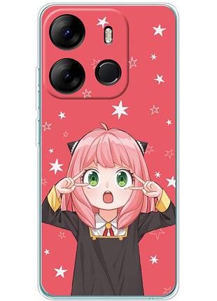 Чехол силиконовый с картинкой на tecno spark go 2023 (аниме, anime)