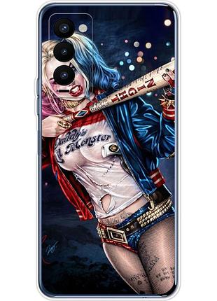 Чохол силіконовий з картинкою на tecno camon 18p (харли квинн, harley quinn)