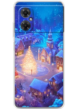 Чохол силіконовий з картинкою на xiaomi redmi note 11r (новорічний)