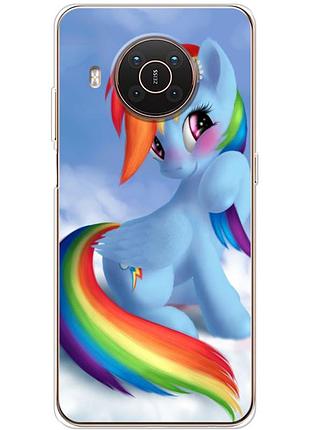 Чехол силиконовый с картинкой на nokia x10 (литл пони, my little pony)