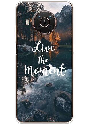 Чохол силіконовий з картинкою на nokia x20 (природа, озеро в горах)