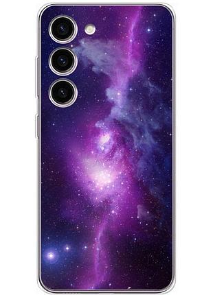 Чехол силиконовый с картинкой на samsung galaxy s23 (s911) (космос)