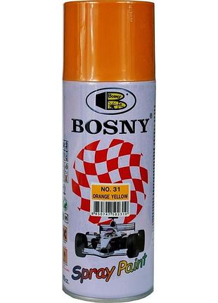Акриловая аэрозольная краска bosny желто-оранжевый 400мл