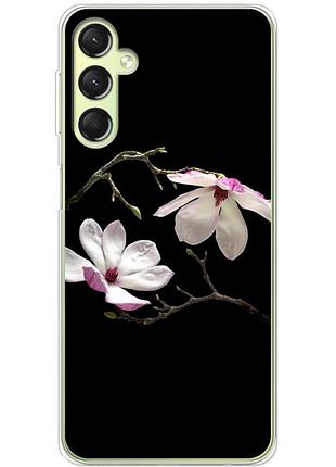 Чехол силиконовый с картинкой на samsung galaxy a24 (a245) (цветок, монголия)