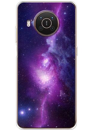 Чехол силиконовый с картинкой на nokia x20 (космос)