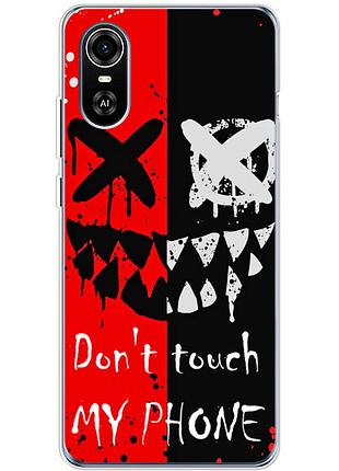 Чехол силиконовый с картинкой на zte blade a31 plus (не трогай мой телефон)