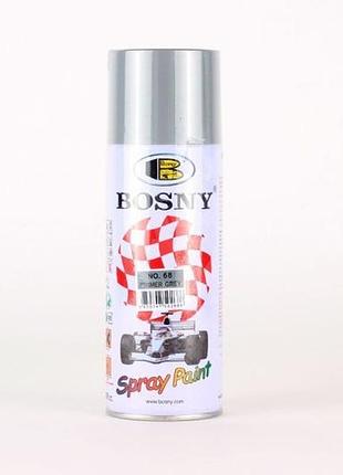 Акрилова аерозольна фарба bosny ґрунт сірий 400 мл