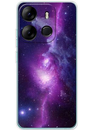 Чохол силіконовий з картинкою на tecno spark go 2023 (космос)