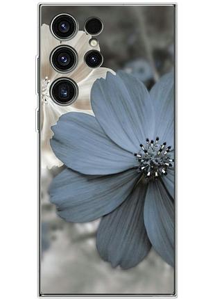 Чехол силиконовый с картинкой на samsung galaxy s23 ultra (s918) (цветок гербера)